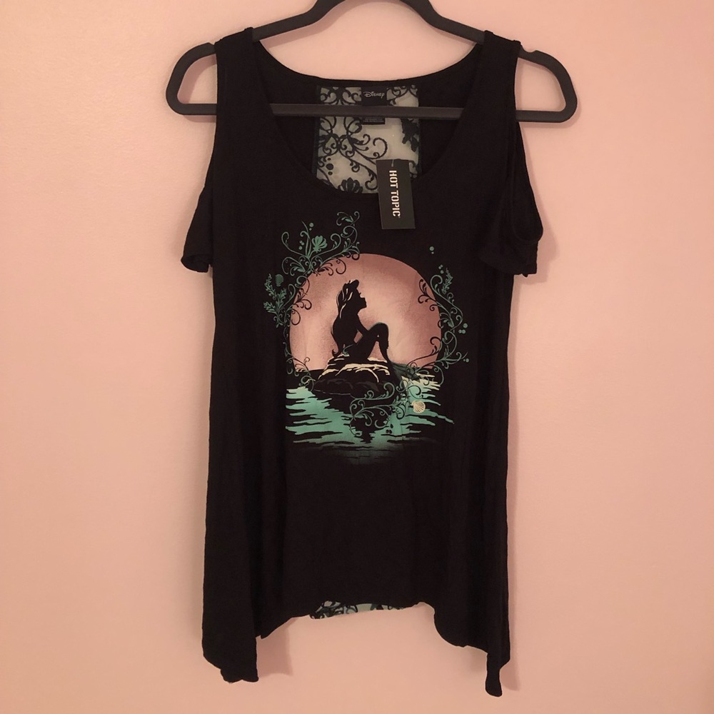 NWT Cold Shoulder Little Mermaid Top